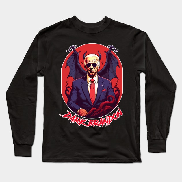 Dark Brandon Long Sleeve T-Shirt by Kaine Ability